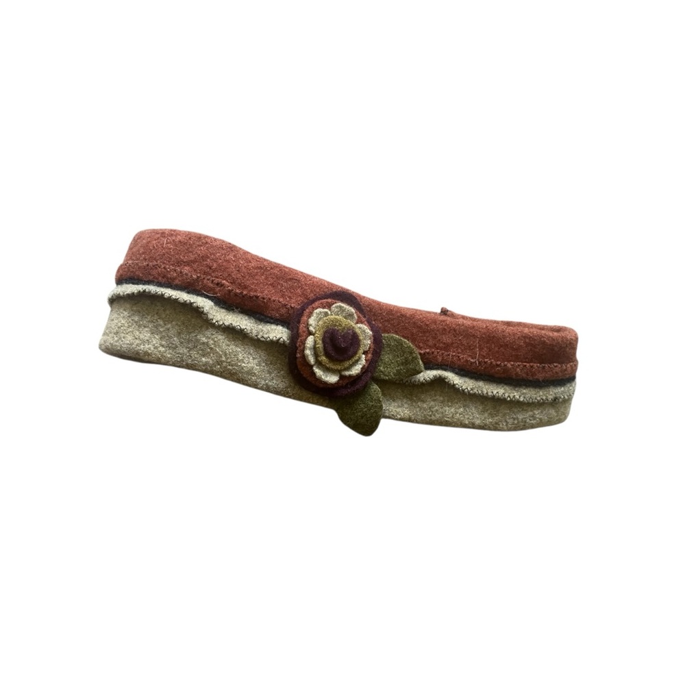 woolflower wool floral headband